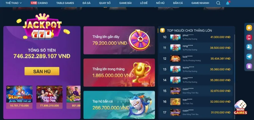 Các phương thức nạp rút tiền tại Tải Game 789